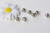 300 pcs Platinum Tone Filigree Ball Spacer Beads Size 4mm A8778