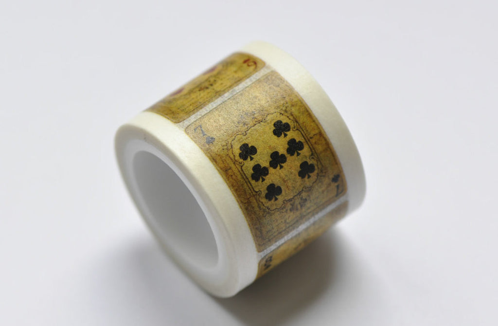 Retro Poker Washi Tape 25mm x 5M Roll A12111