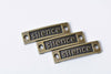 10 pcs Silence Curved Bar Bracelet Connector Charms A8712