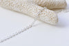 16ft (5m) Silver Plated Flat Oval Cable Chain Soldered Links A8714