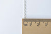 16ft (5m) Silver Plated Flat Oval Cable Chain Soldered Links A8714