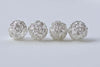 10 pcs Silver Tone Iron Hollow Wire Knots Ball Beads Size 10mm A8721