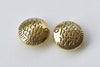 10 pcs Antique Gold Rondelle Fish Round Beads 13.5mm A8723