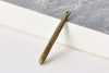 9 pcs Antique Bronze Long Drop Charms Textured Bar Pendants A8491
