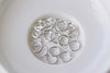 90 pcs Shiny Silver Tone Brass Thick Jump Rings 8mm 16 gauge A8735