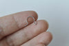 50 pcs Steel Simple Fish Hook Earwire Findings 9mm A8738