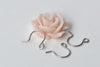 50 pcs Steel Simple Fish Hook Earwire Findings 9mm A8738