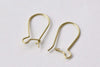 50 pcs Raw Brass Kidney Earwire Earring Components 19mm A8739