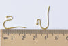 50 pcs Gold Tone Iron Ball End Fish Hook Earwire Findings 10mm A8740