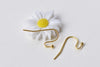 50 pcs Gold Tone Iron Ball End Fish Hook Earwire Findings 10mm A8740