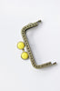 Metal Purse Wedding Party Evening Coin Purse Bag Frame Handle Purse Frame 8.5 x 6.5cm ( 3" x 2")