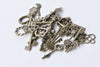 Antique Bronze Skeleton Key Charms Pendants Assorted Set of 40 A8784