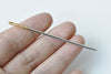 One Set of 6 Sewing Needles Gold Plated Tail Leather Craft Tools A8793