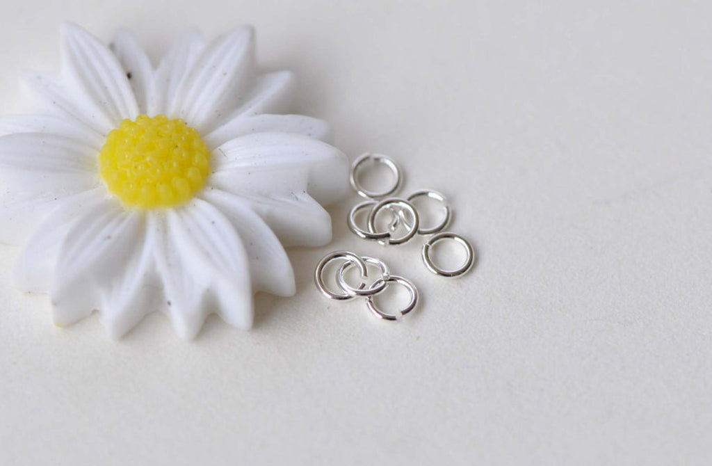 500 pcs Silver Plated Brass Jump Rings Size 3mm 25gauge A8747