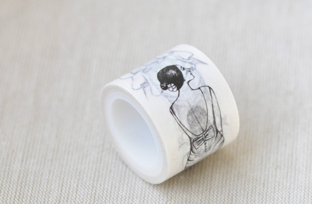 Elegant Lady Washi Tape Angel Masking Tape 30mm x 5M Roll A12138