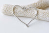 20 pcs Antique Silver Irregular Heart Connectors Charms 30x36mm A8802