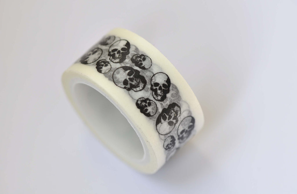 Vintage Skeleton Skull Halloween Washi Tape 20mm Wide x 5M A12246