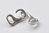 10 pcs Antique Silver Figure 9 Leather Cord Hook Clasps A8763