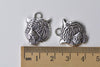 10 pcs Antique Bronze Tiger Head Charms 17x22mm A8772