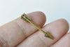 50 pcs Antique Gold Small Arrow Charms 5x29mm A8775