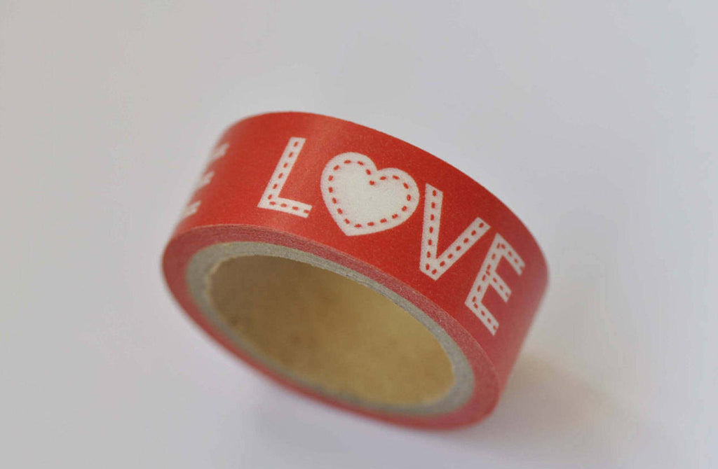 Cute Love Washi Tape Masking Tape 15mm x 10M Roll A12352