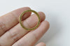 10 pcs Antique Silver/Gold Textured Circle Rings Size 24.5mm