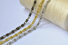 Purse Frame Wheat Chain/ Bronze Gold And Silver Colors Available/ 40cm(15") and 120cm(47") Length