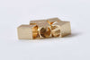 10 pcs Brass Rectangle Cube Beads 6x8mm A8829