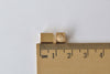 10 pcs Brass Rectangle Cube Beads 6x8mm A8829