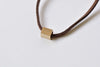 10 pcs Brass Rectangle Cube Beads 6x8mm A8829