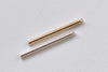 Shiny Silver/Champagne Gold Round Bar Rod Pendants 30mm