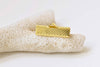 50 pcs Gold Tone Ribbon Ends Clamps Fasteners Clasps 22mm A8847