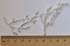 Shiny Silver Twig Pendants Branch Connectors Set of 10 A8859