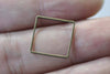 50 pcs Square Rings Antique Bronze Seamless Frame 14mm/16mm/20mm
