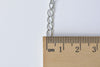 16ft (5m) Silvery Gray Color Steel Curb Chain 3.2x5.5mm A8782