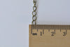 16ft (5m) Antique Bronze Color Steel Curb Chain 3.2x5.5mm A8783