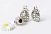 10 pcs Antique Silver Grenade Charms Pendants 23mm A8792