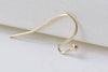 50 pcs of Light Gold Tone Iron Ball End Fish Hook Earwire 10mm A8891