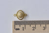 10 pcs Raw Brass 3D Globe Stardust Connector Charms 10x13mm A8892