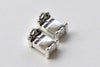 10 pcs Antique Silver Bedroom Bed Charms Pendants 8x13mm
