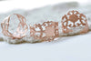 10 pcs Rose Gold Color Brass Adjustable Flower Ring Bases A8807