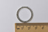10 pcs Antique Silver/Gold Textured Circle Rings Size 24.5mm