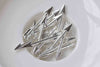 50 pcs of Shiny Silver Arrow Charms 6x30mm A8915