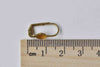 20 pcs Raw Brass Leverback Earwire With 6mm Bezel A8917