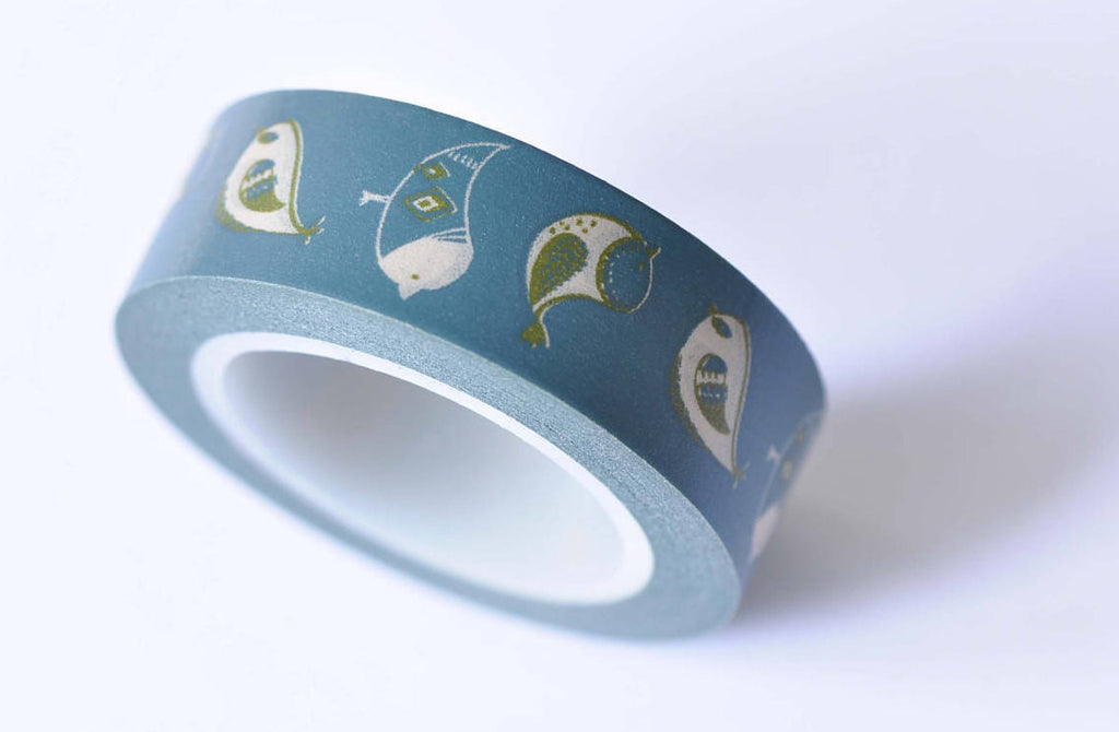 Blue Bird Adhesive Washi Tape 15mm x 10M Roll A12421