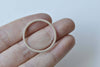 10 pcs Silver Plated Thick Seamless Circle Rings 26mm 14gauge A8824