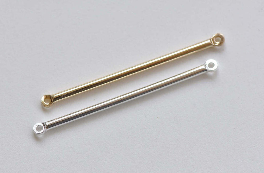 Shiny Silver/Gold Connecting Bar Link Rod Connector 45mm 12 Gauge