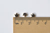 Silver/Anti Tarnish 24K Champagne Gold Tiny Princess Crown Spacer Beads
