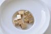 10 pcs Brass Rectangle Cube Beads 6x8mm A8829