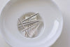 Shiny Silver/Champagne Gold Round Bar Rod Pendants 30mm